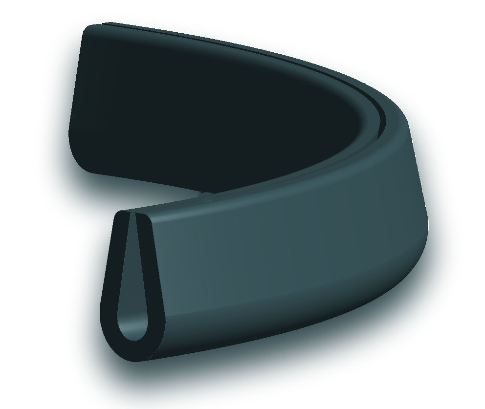 U-profiel rubber u-profiel