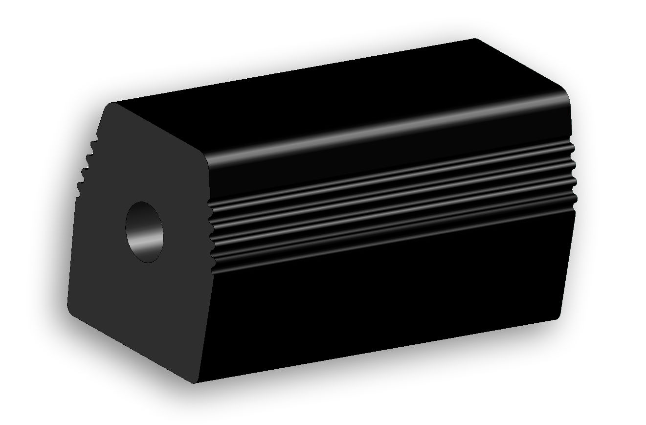 rubber stenenklem profiel
