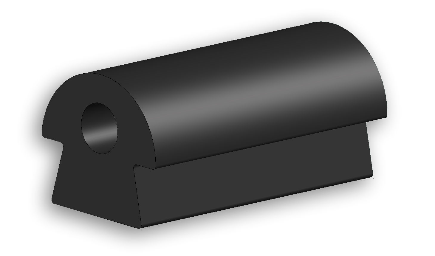rubber stootprofiel paddestoelprofiel Rubber stootprofiel paddestoelprofiel